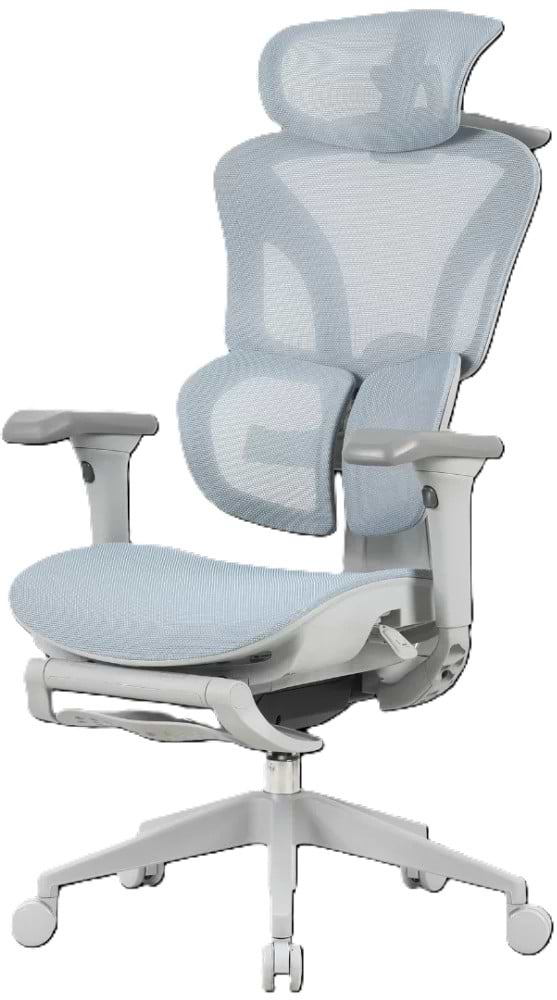 Кресло офисное OfficePro Elite OC950GLB Gray/Light Blue